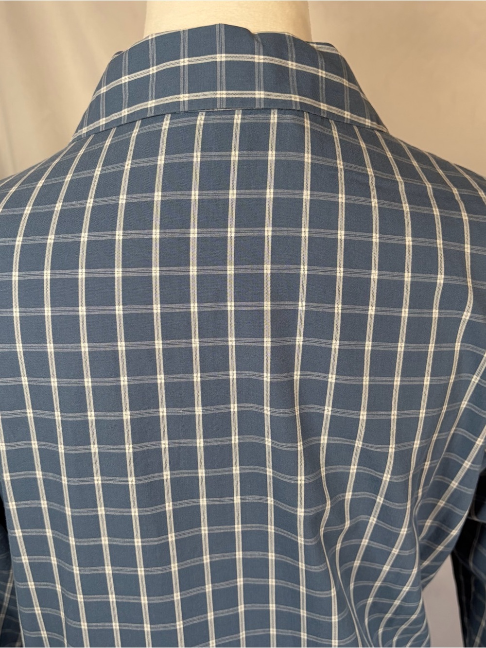 Veronica Beard Jamila Check Tiered Mini Dress Blue & White Windowpane Large - Picture 9 of 9